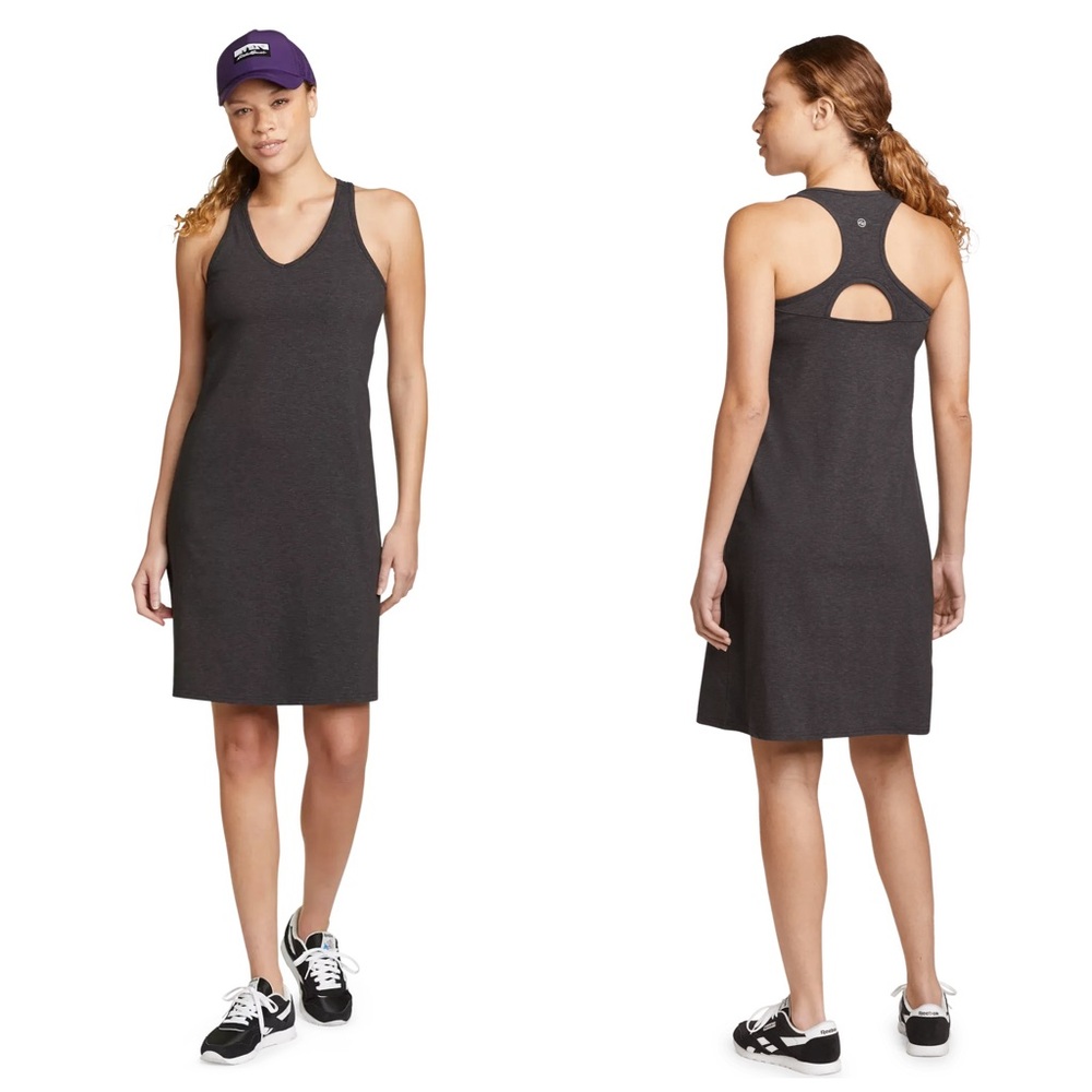 Eddie Bauer Meadow Trail Women’s Built-in Bra Quick Dry Athletic Dress Black